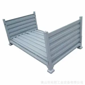 定制可堆式周转箱 可折叠式物料箱 重型物料铁框