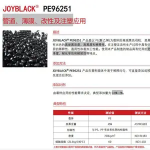 九彩PE96251食品级通用黑色母粒