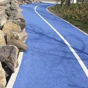 绵阳市 彩色压模地坪 透水砼 彩色透水混凝土材料 压模地坪
