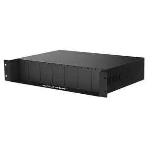 TP-LINK14槽光纤收发器专用机架TL-FC1400/20机柜2U机箱单双电源