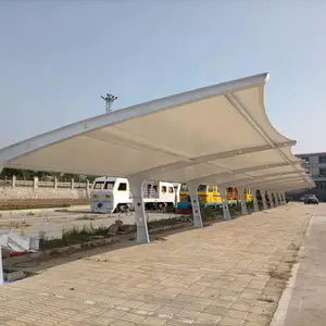 贵州厂区小区膜结构停车棚、非机动车棚充电桩雨棚遮阳棚厂家定制