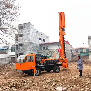 车载式民用地基打桩机 小型地基打桩机厂家 360旋转地基打桩机