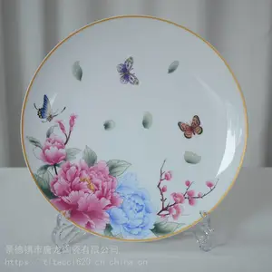 陶瓷艺术瓷盘定制 定做刻字的瓷器摆盘