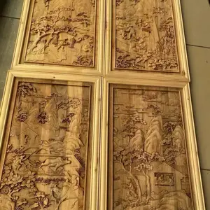 主打:藏式木雕深雕_藏式雕花线条_实木贴花