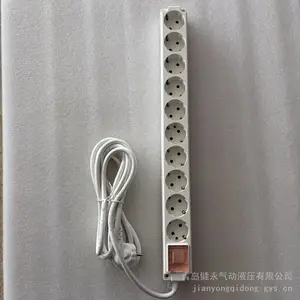 SHINSUNG 10 孔排插 PI-M-16A10 带总开关 3 米电源线 16A 250V
