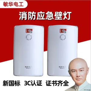 供应敏华消防应急壁灯新国标电梯楼道声光控感应灯壁挂式 应急照明灯具