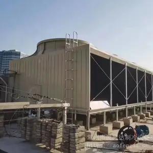 工业降温散热冷水塔方形横流式开塔玻璃钢大型凉水塔