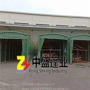 可移动式推拉雨蓬仓储帐篷中盛品牌制作