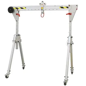 小型铝合金手推式移动起重机龙门架升降式125KG-2000KG