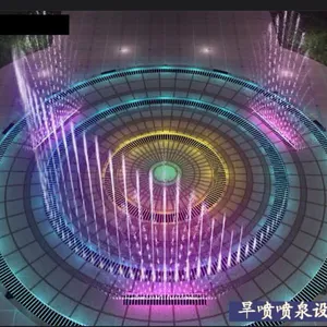 张掖喷泉定做设计 冷雾喷泉 音乐喷泉制作