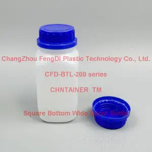 大口蓝盖方底粉体塑料试剂瓶60ml-2000ml