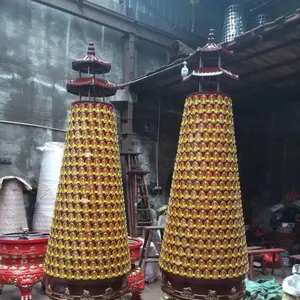 定制寺庙大雄宝殿千佛灯厂家　琉璃灯　千佛灯厂家正圆工艺品有限公司
