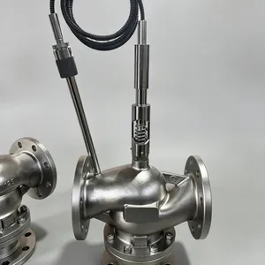 DN125自力式温控阀YZW-125 不锈钢三通温度调节阀ZZWP-16K