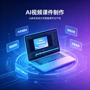 AI视频课件制作 E-learning课件制作 AI课程开发 高校AI精品课 AI慕课 AI交互式课件 AI数字人视频