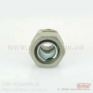 Driflex华北地区4分接头不锈钢 直接头 金属软管接头 防水线扣 软连接