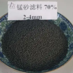 锰沙滤料 除铁除锰用25-45含量天然锰沙滤料规格齐全 50公斤袋装 欢迎咨询荣茂净水材料厂