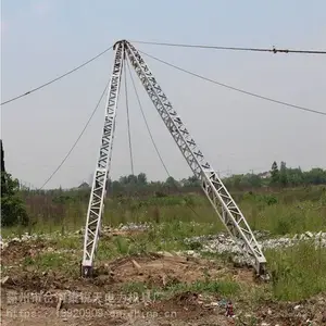 贵州省 人力绞磨三角立杆机 三角扒杆快速立杆机 电力拔杆山地丘陵 锐天销售