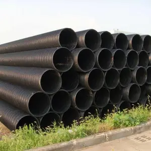 贵州pe塑钢缠绕管8千牛 钢塑复合缠绕排水管 hdpe缠绕管dn500mm