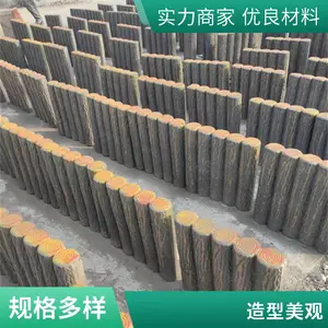 水泥仿木桩 新农村景观绿化仿木纹生态树桩石 园林花坛造景围挡