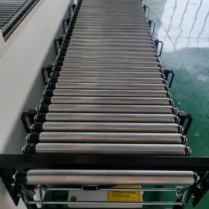 集装箱卸货神器 可伸缩式动力O带伸缩滚筒输送机 卸货滑梯