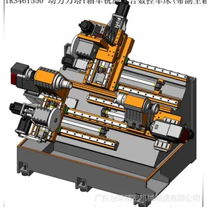 【广东斜床身刀塔式数控车床_数控车床走刀机】