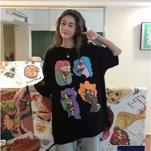 尾货批发便宜T恤工厂批发摆地摊便宜纯棉T恤***女装短袖便宜拿货