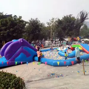 销售供应户外儿童亲子拓展房地产暖场充气水池乐园设备