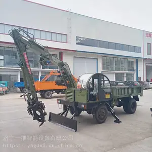 随车挖吊抓木机 6吨优质随车抓木机 农用多功能随车抓木机