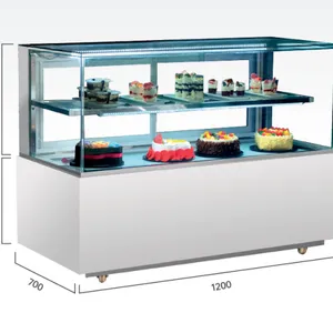 雪兴商用蛋糕柜 ZJ-1200A 直角后开门冷藏展示柜 烘焙店1.2米蛋糕陈列柜 保鲜柜