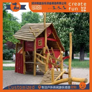 户外景观小木屋 营地木屋攀爬乐园 户外儿童木屋乐园【销售厂家】