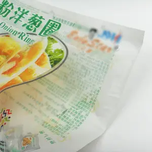 厂家直销冷冻鱼产品包装袋 洋葱圈鸡柳三边封袋