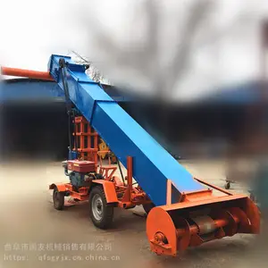 大型刮板式水稻扒谷机轮式行走可转向伸缩散粮装车扒谷机