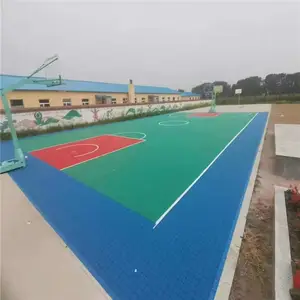 太原悬浮式拼装地板运动场地面材料原料聚丙烯
