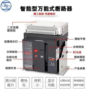 上海人民智能型***式断路器RMW1-2000/3P 4P 1250A 1000A抽屉式