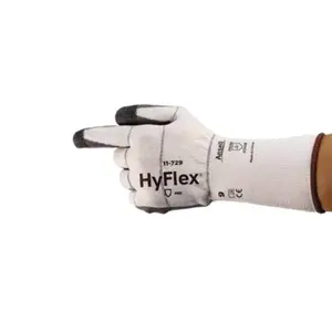 安思儿 HyFlex? 11-729 中型 PU掌涂B级长袖口防割手套