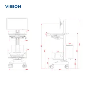 VISION DLHR|智能护理移动推车 多功能设备推车 支持OEM/ODM定制
