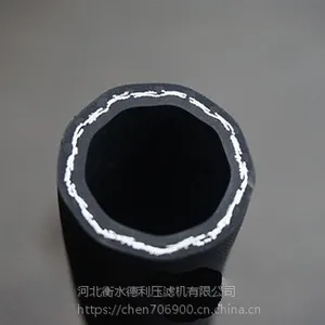 造雪机用高压胶管 14公斤压力 黑色橡胶水管 高压水管