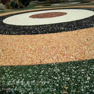 彩色混凝土路面用什么做的 彩色地坪道路图片 彩色混凝土路面具体怎么施工