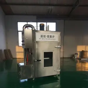 销售豆干烟熏炉 腊肉烟熏机 香腊肠烟熏上色一体机 浦锐100型