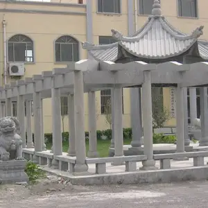 石材葡萄架批发 石头花架加工厂 景观石架制作