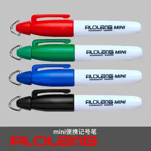 Filolang费洛朗迷你涂鸦马克笔防水记号笔Mini带钥匙扣挂勾EDC书写笔便携式标记笔高尔夫球划线笔画线笔