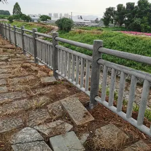 江西厂家直销南昌水泥仿木纹护栏 赣州景区隔离栏杆
