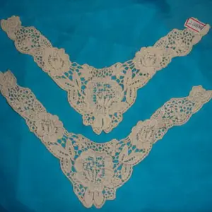 供应棉线花边水溶领花棉线cotton lace