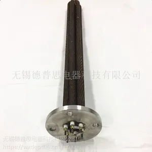 翅片法兰式加热管 法兰翅片式电加热管 法兰盘翅片发热管