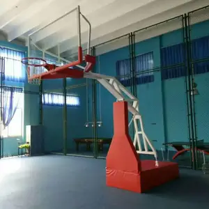 晶康牌仿液压篮球架 四轮移动篮球架 固定篮球架 款式多样工艺***
