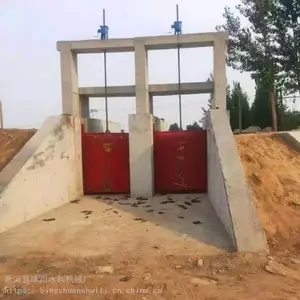 河道渠道暗杆式铸铁圆钢制闸门机闸一体 安装方便
