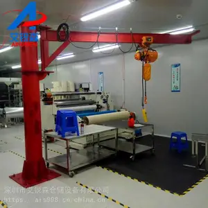 专业定做广州车间手动式悬臂吊2吨移动式悬臂吊厂家