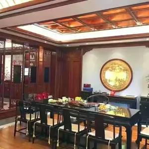 黑酸枝茶台桌椅组合新中式简约干泡台高级会所茶室紫光檀明式茶家具定制