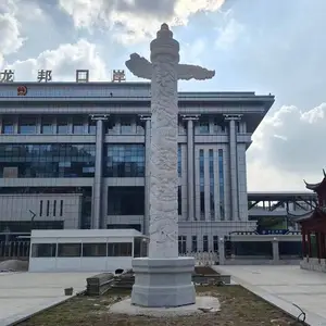 济宁石雕华表图片大全 汉白玉石材表哪里卖