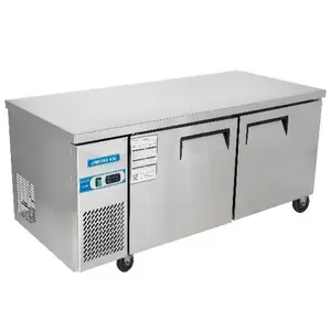 金松工作台ZB0.4L2U-F 二门风冷冷冻柜 商用1.8米冷冻操作台冰箱